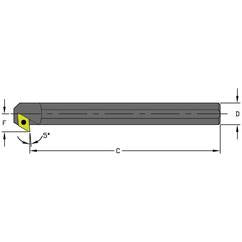 A08M SDXCL2 Steel Boring Bar w/Coolant - Industrial Tool & Supply