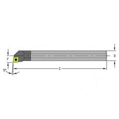 C08R SCLPR3 Solid Carbide Boring Bar - Industrial Tool & Supply