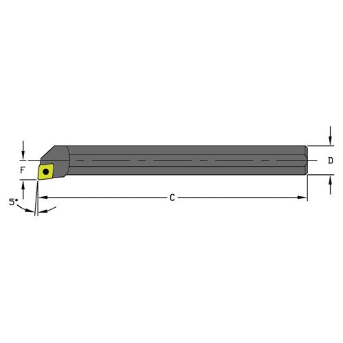 S08M SCLCL2 Steel Boring Bar - Industrial Tool & Supply