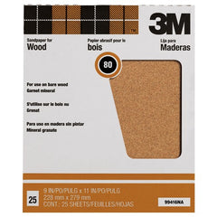 3M Garnet Sanding Sheets 88595NA 9″ × 11″ 150 grit - Industrial Tool & Supply