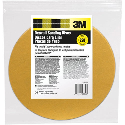 ‎3M Drywall Sanding Discs DW9-220 9″ - Industrial Tool & Supply
