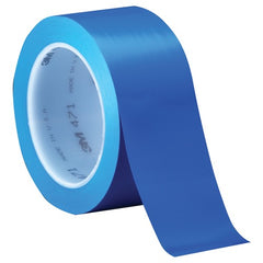 3M Vinyl Tape 471 Blue 1/4″ × 36 yd 5.2 mil Individually Wrapped Conveniently Packaged - Industrial Tool & Supply