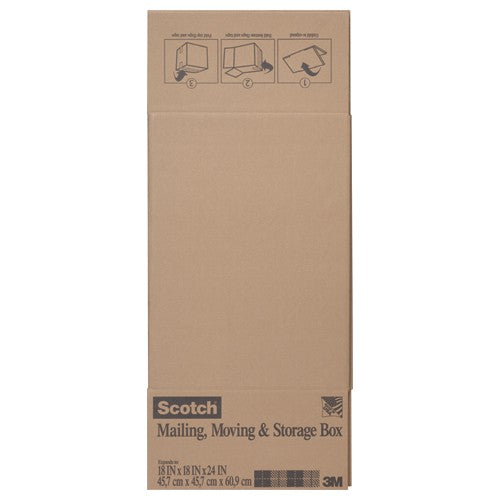 Scotch Folded Box 8018.24FB 18″ × 18″ × 24″ Folded Box - Industrial Tool & Supply