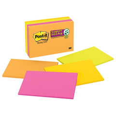 Post-it Super Sticky Notes 6445-SSP 6″ × 4″ (152 mm × 101 mm) Rio de Janeiro Collection - Exact Industrial Supply