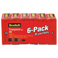 ‎Scotch Tape 600-6PK 3/4″ × 1296″ - Industrial Tool & Supply