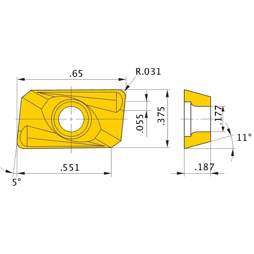 APMT1604PDER-H2 F7030 INSERT