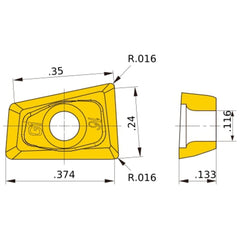 QOGT0934R-G1 MP9120 MILLING INSERT