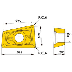 QOGT1651R-G1 MP9120 MILLING INSERT