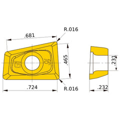QOGT1959R-G1 MP9120 MILLING INSERT