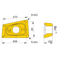 QOMT1651R-M2 MP6120 MILLING INSERT