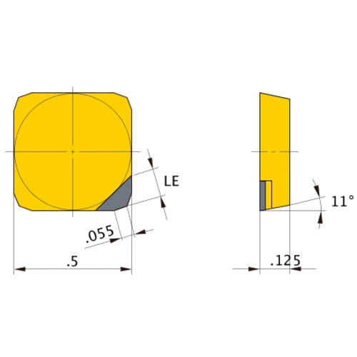 SPEN 42 0 MB710, 1/2″ Inscribed Circle, Turning Indexable Insert