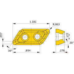 XDGX227016PDFR-GL TF15 INSERT