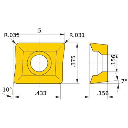 ZCMX09T308ERA F7030 INSERT