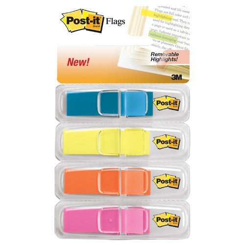 ‎Post-it Flags 683-4ABX .47 in. × 1.7 in. Assorted Brights - Exact Industrial Supply