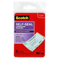 Scotch Self-Sealing Laminating Pouches LS851G Business Card size - Industrial Tool & Supply