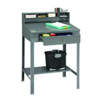 34-1/2"W x 29"D x 53" H - Foreman's Desk - Open Type - w/Lockable Drawer - Industrial Tool & Supply