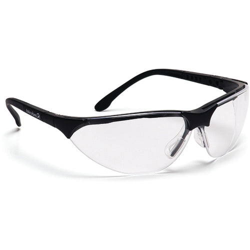 Safety Glasses - Clear, Anti-Fog Lens, Black Frame Rendezvous - Industrial Tool & Supply