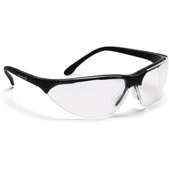 Safety Glasses - Clear, Anti-Fog Lens, Black Frame Rendezvous - Industrial Tool & Supply