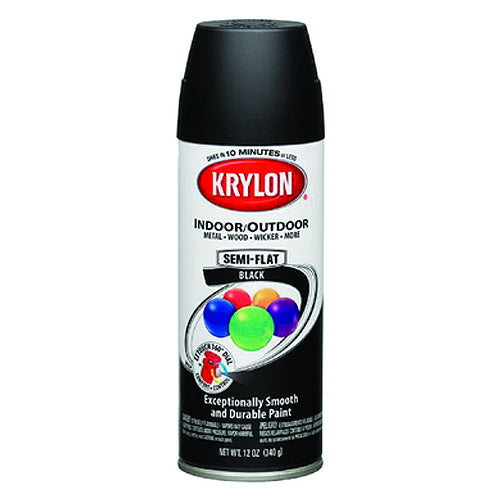 Interior/Exterior Industrial Maintenance Paint Semi Flat Black - Industrial Tool & Supply