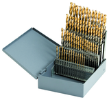 1/16 - 1/2 X 64Ths HSS Straight Shank Split Point Gold-P Drill Set (29Pcs) - Industrial Tool & Supply