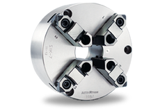 Auto Strong SIK Series 4-jaw strong scroll chuck plain back, 2-piece jaws (front and back mounted) - Part # SIK-12 - Exact Industrial Supply