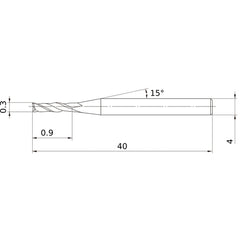 MS2JSD0030 CARBIDE ENDMILL