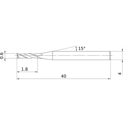 MS2JSD0060 CARBIDE ENDMILL