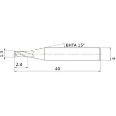 MS2MSD0140 CARBIDE ENDMILL
