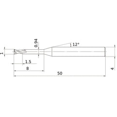 MS2XLD0100N080 CARBIDE ENDMILL