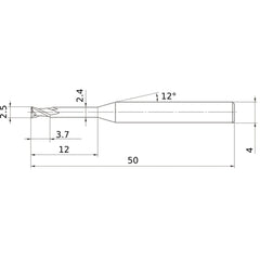 MS2XLD0250N120 CARBIDE ENDMILL