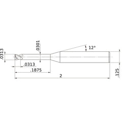 MS2XLD1/32N0187 CARBIDE ENDMILL