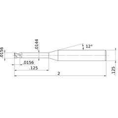MS2XLD1/64N0125 CARBIDE ENDMILL