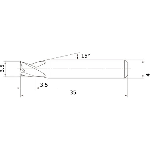 MS3ESD0350L35S04 CARBIDE ENDMILL