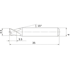 MS3ESD0350L35S04 CARBIDE ENDMILL