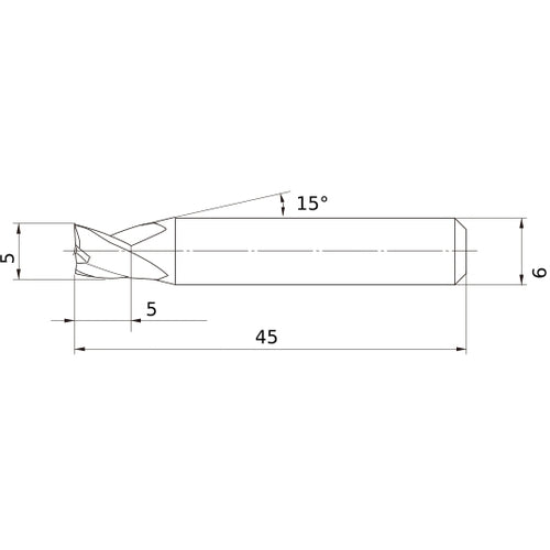 MS3ESD0500L45S06 CARBIDE ENDMILL