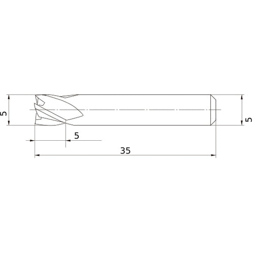 MS4ECD0500L35S05 CARBIDE ENDMILL