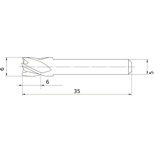 MS4ECD0600L35S05 CARBIDE ENDMILL