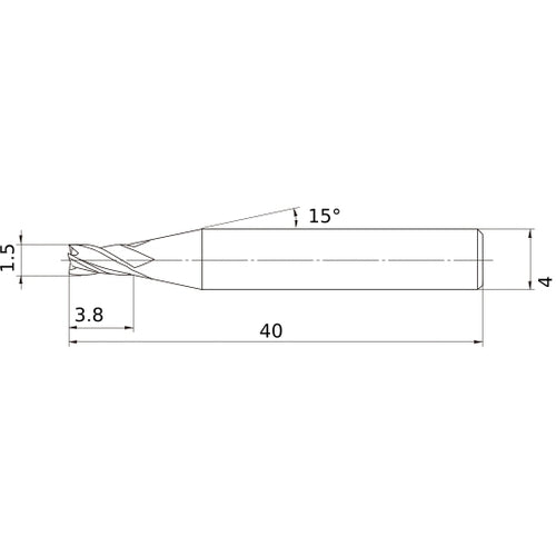 MS4MCD0150 CARBIDE ENDMILL