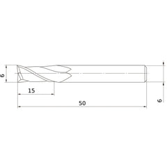 VF2MVD0600 SOLID CARBIDE EM