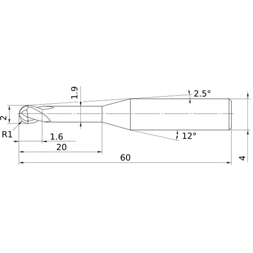 VF2XLBR0100N200S04 SOLID CARB EM