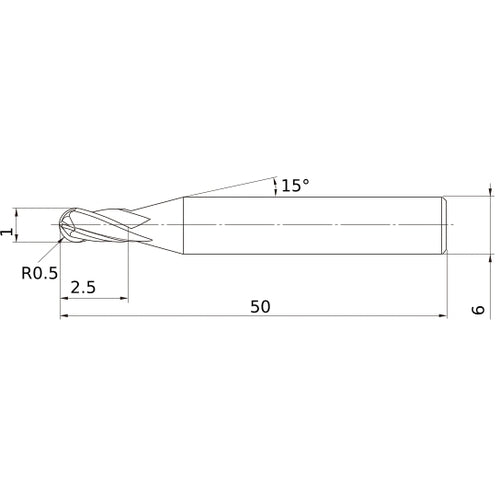 VF4MBR0050 SOLID CARBIDE EM