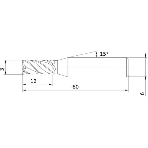 VQJHVD0300 CARBIDE ENDMILL