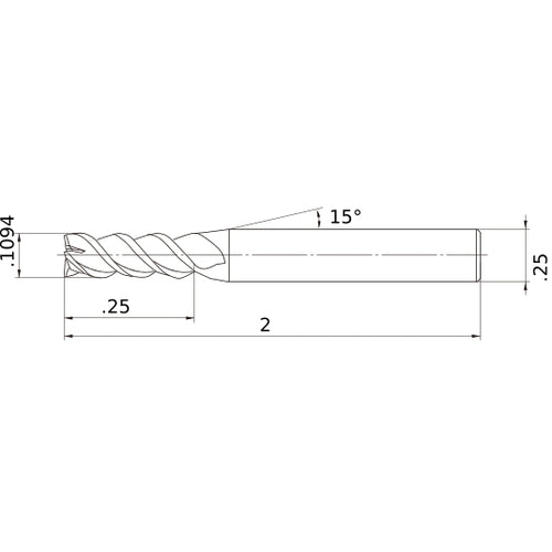 VQMHZVD7/64 CARBIDE ENDMILL