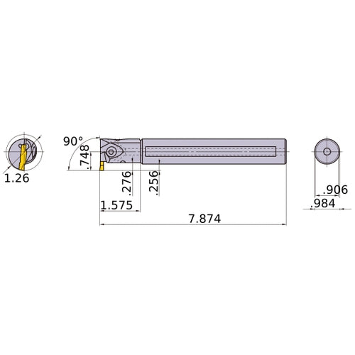 GYAL25R90B-G07 BORING BAR