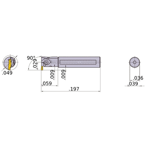 GYALUS16K90B-D06 BORING BAR