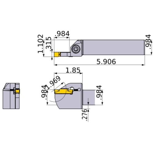GYPR2525M00-K25 TURNING HOLDER