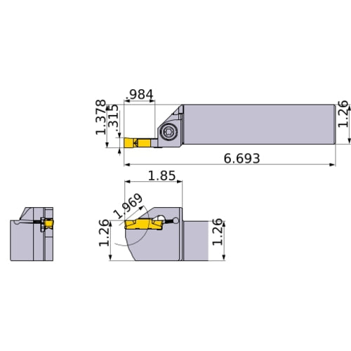 GYPR3232P00-K25 TURNING HOLDER