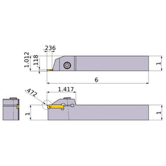 GYQLUS16D00-F06 TURNING HOLDER