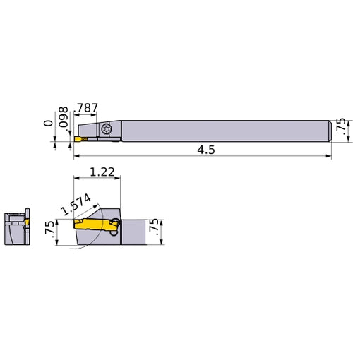 GYSLUS12B00-E20 TURNING HOLDER