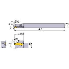 GYSRUS12B00-F17 TURNING HOLDER